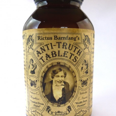 Rictus Barnfang's "Anti-Truth Tablets"